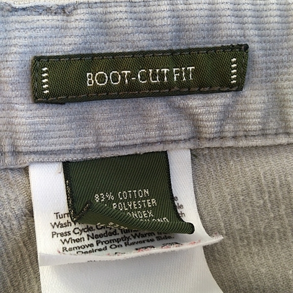 Eddie Bauer Corduroy Bootcut Fit Pants 16 Gray Grey - Picture 4 of 15